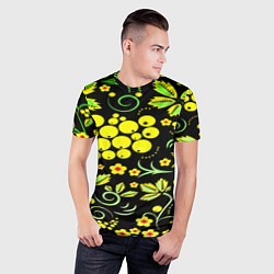 Футболка спортивная мужская Хохломской узор, цвет: 3D-принт — фото 2