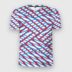Футболка спортивная мужская Blue&Red, цвет: 3D-принт
