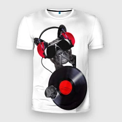 Футболка спортивная мужская DJ бульдог, цвет: 3D-принт