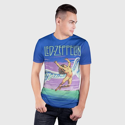 Мужская спорт-футболка Led Zeppelin: Angel / 3D-принт – фото 3