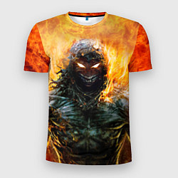 Мужская спорт-футболка Disturbed: Monster Flame