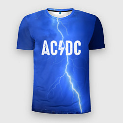 Футболка спортивная мужская AC/DC: Lightning, цвет: 3D-принт