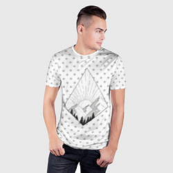 Футболка спортивная мужская Восход солнца, цвет: 3D-принт — фото 2