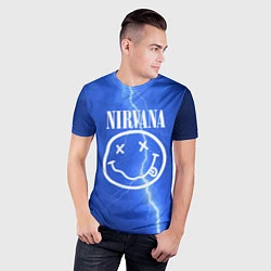 Футболка спортивная мужская Nirvana: Lightning, цвет: 3D-принт — фото 2