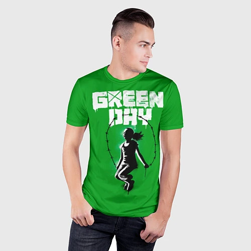 Мужская спорт-футболка Green Day: Girl / 3D-принт – фото 3