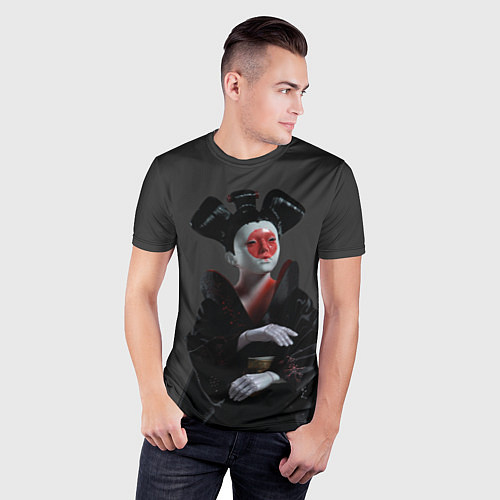 Мужская спорт-футболка Ghost In The Shell 2 / 3D-принт – фото 3