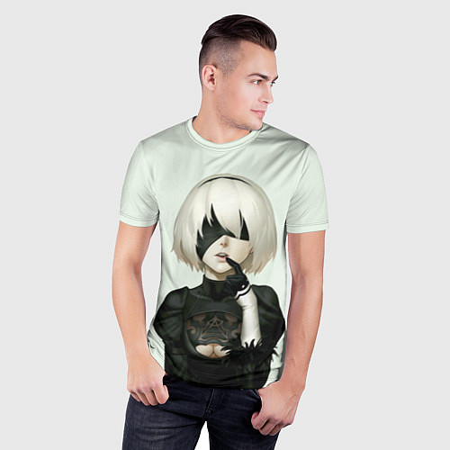 Мужская спорт-футболка B2 / 3D-принт – фото 3