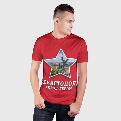 Мужская спорт-футболка Севастополь город-герой / 3D-принт – фото 3