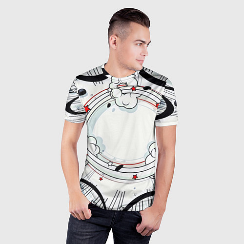 Мужская спорт-футболка Fashion pop art / 3D-принт – фото 3
