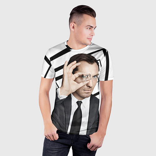 Мужская спорт-футболка Джуд Лоу / 3D-принт – фото 3
