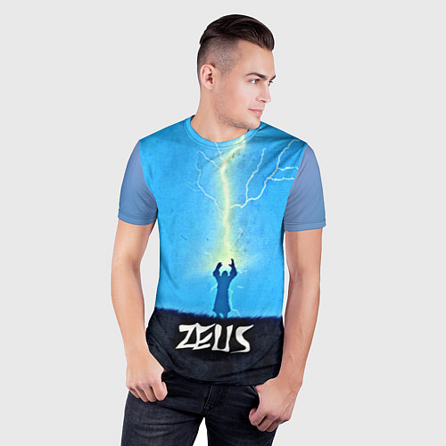 Мужская спорт-футболка Zeus Rage / 3D-принт – фото 3