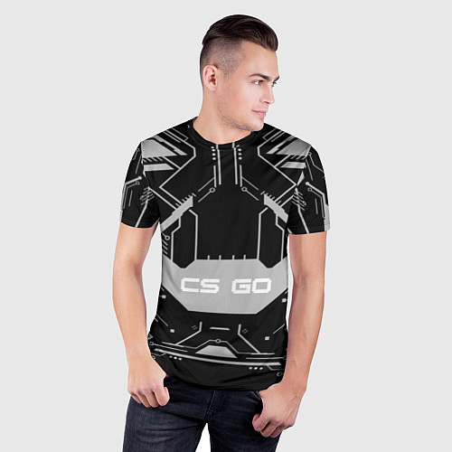 Мужская спорт-футболка CS:GO Black collection / 3D-принт – фото 3