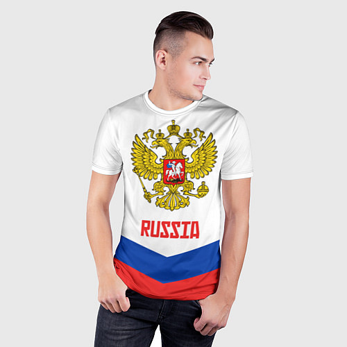 Мужская спорт-футболка Russia Hockey Team / 3D-принт – фото 3