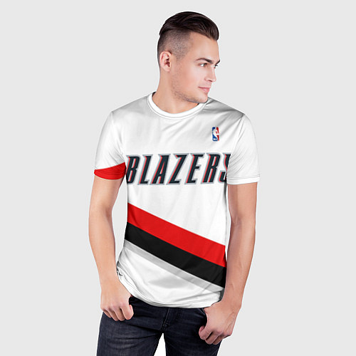 Мужская спорт-футболка Portland Trail Blazers / 3D-принт – фото 3