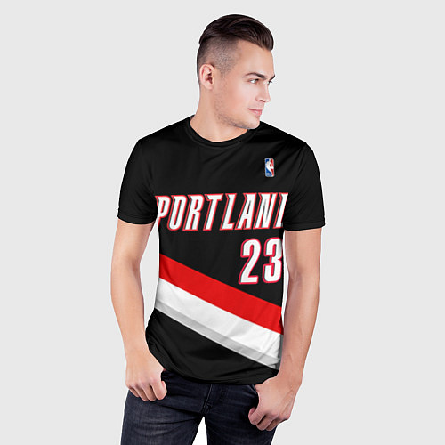 Мужская спорт-футболка Portland Trail Blazers 23 / 3D-принт – фото 3