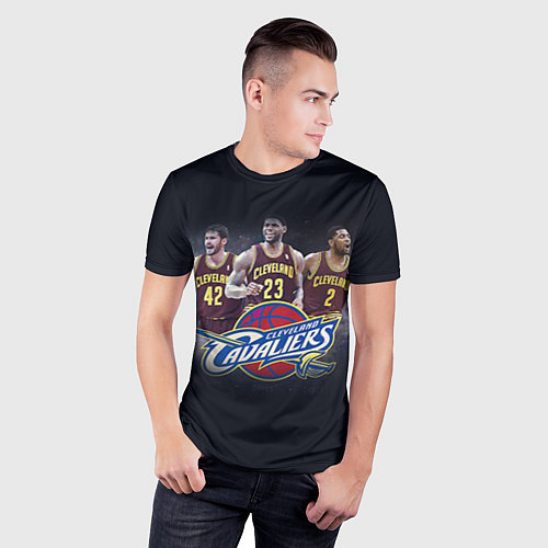 Мужская спорт-футболка NBA: Cleveland Cavaliers / 3D-принт – фото 3
