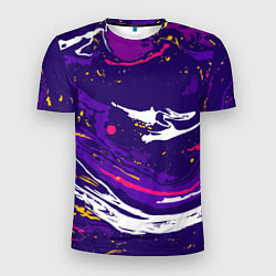 Мужская спорт-футболка Фиолетовый акрил