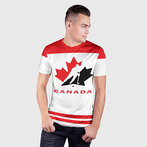 Мужская спорт-футболка Canada Team / 3D-принт – фото 3