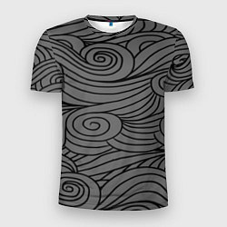 Мужская спорт-футболка Gray pattern