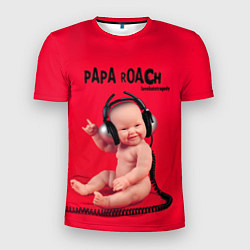 Мужская спорт-футболка Paparoach: Music Kid