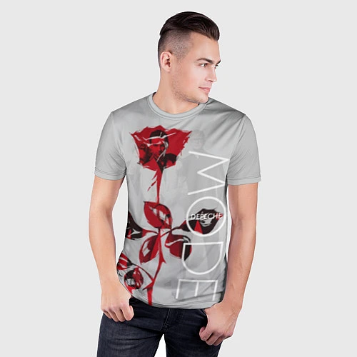Мужская спорт-футболка Depeche Mode: Red Rose / 3D-принт – фото 3