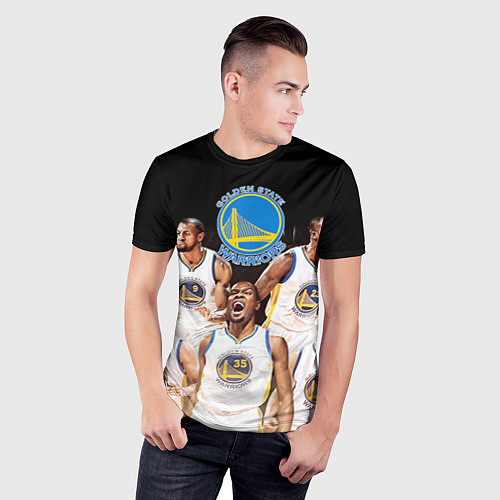 Мужская спорт-футболка Golden State Warriors 5 / 3D-принт – фото 3
