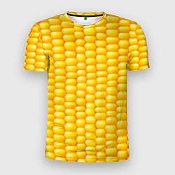 Мужская спорт-футболка Сладкая вареная кукуруза