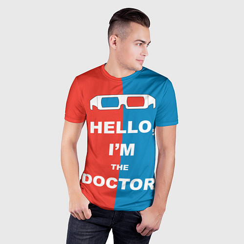 Мужская спорт-футболка Im the Doctor / 3D-принт – фото 3