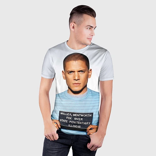 Мужская спорт-футболка Prison Break: Michael Scofield / 3D-принт – фото 3