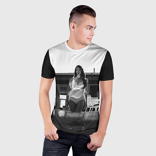 Мужская спорт-футболка Lana Del Rey: Water / 3D-принт – фото 3