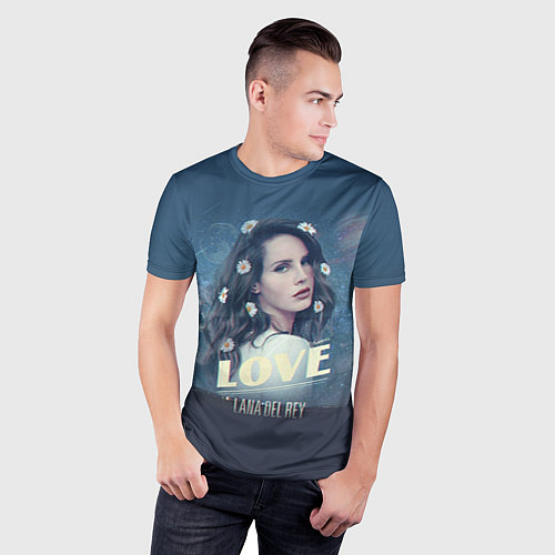 Мужская спорт-футболка Lana Del Rey: Love / 3D-принт – фото 3