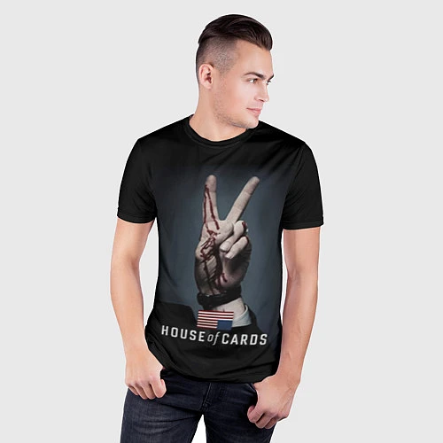 Мужская спорт-футболка House of Cards: Peace / 3D-принт – фото 3