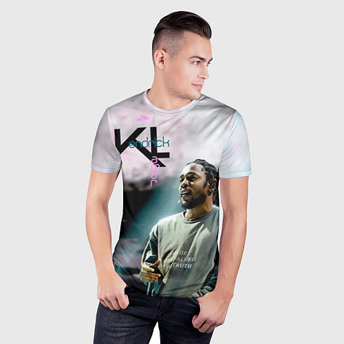 Мужская спорт-футболка KL: Kendrick Lamar / 3D-принт – фото 3