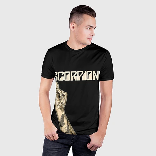 Мужская спорт-футболка Scorpions Rock / 3D-принт – фото 3
