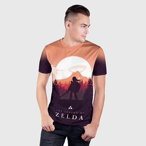 Мужская спорт-футболка The Legend of Zelda / 3D-принт – фото 3