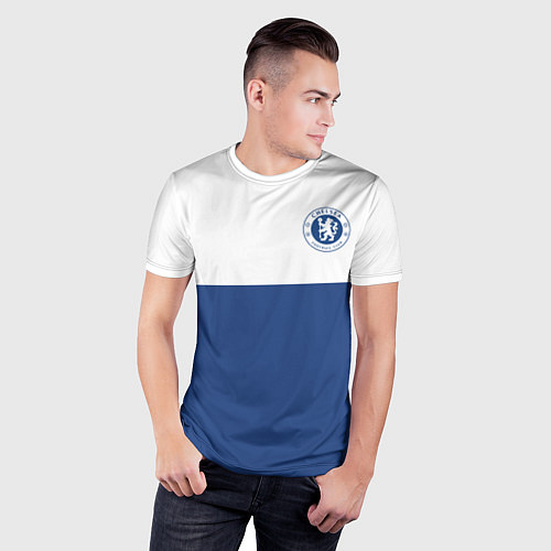 Мужская спорт-футболка Chelsea FC: Light Blue / 3D-принт – фото 3