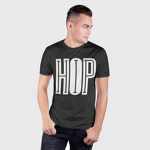 Мужская спорт-футболка Hip-Hop Inside / 3D-принт – фото 3