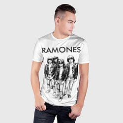 Футболка спортивная мужская Ramones Party, цвет: 3D-принт — фото 2