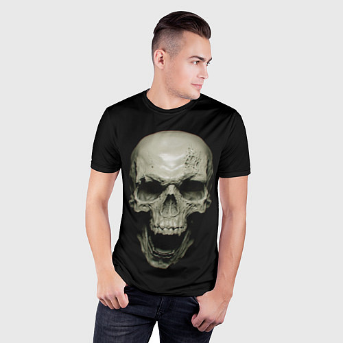 Мужская спорт-футболка Череп вампира / 3D-принт – фото 3