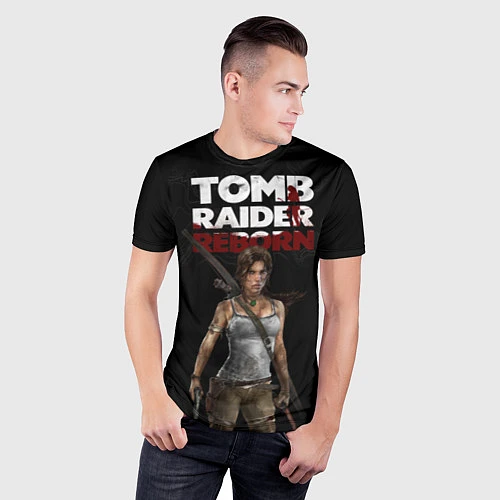 Мужская спорт-футболка TOMB RAIDER / 3D-принт – фото 3