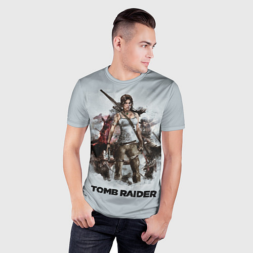 Мужская спорт-футболка TOMB RAIDER / 3D-принт – фото 3