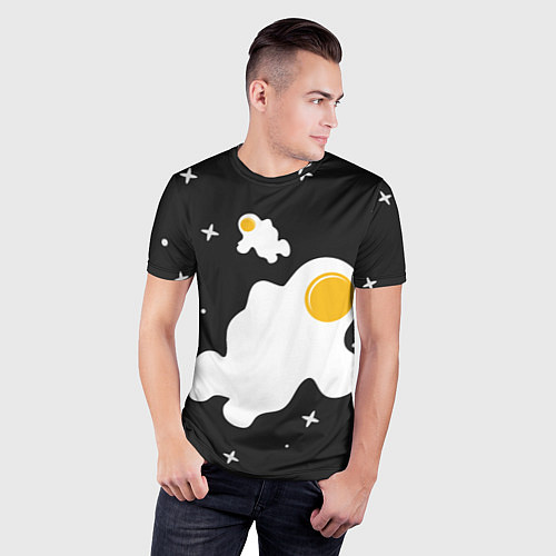 Мужская спорт-футболка Космические яйца / 3D-принт – фото 3