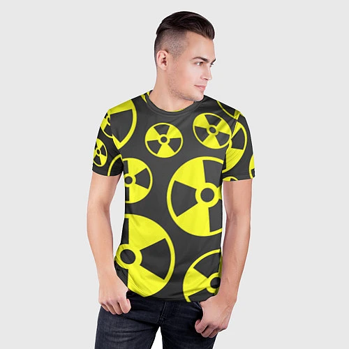 Мужская спорт-футболка Радиация / 3D-принт – фото 3