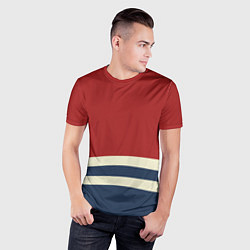 Футболка спортивная мужская Волны в море, цвет: 3D-принт — фото 2