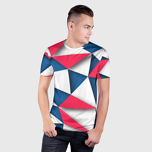 Мужская спорт-футболка Geometry style / 3D-принт – фото 3