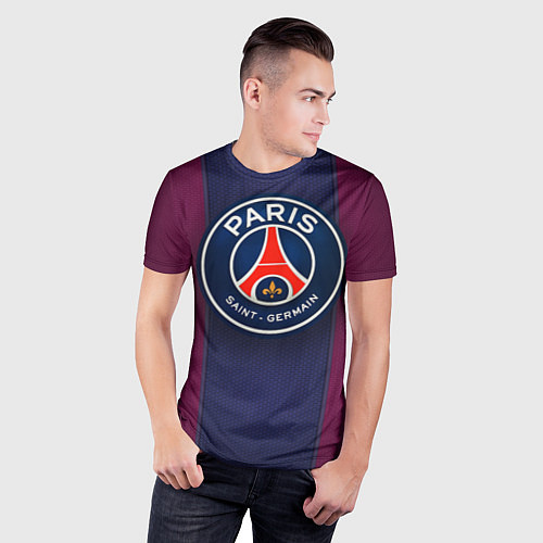 Мужская спорт-футболка Paris Saint-Germain / 3D-принт – фото 3