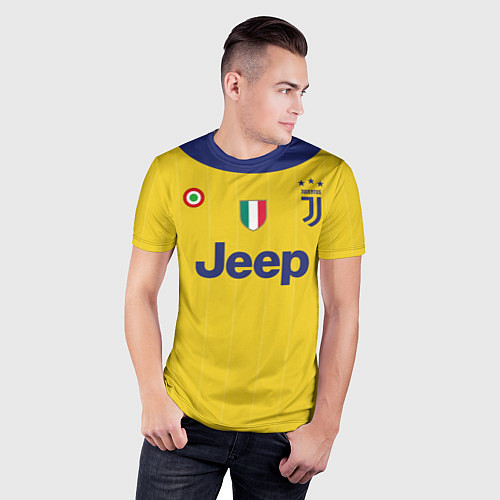 Мужская спорт-футболка Juventus FC: Dybala Guest 17/18 / 3D-принт – фото 3