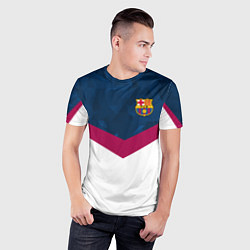 Футболка спортивная мужская Barcelona FC: Sport, цвет: 3D-принт — фото 2