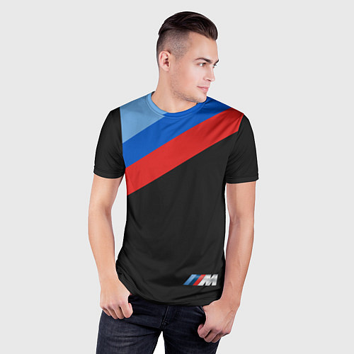Мужская спорт-футболка Бмв Bmw 2018 Brand Colors / 3D-принт – фото 3