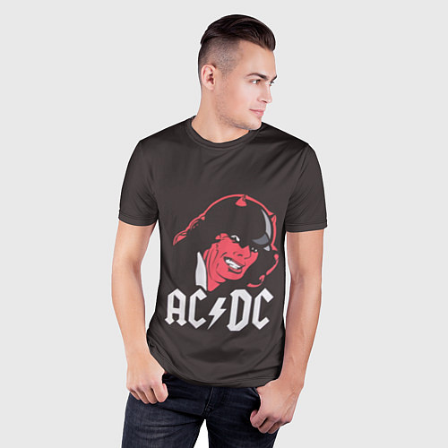 Мужская спорт-футболка AC/DC Devil / 3D-принт – фото 3